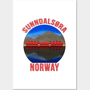 Sunndalsora Norway Scandinavian Posters and Art